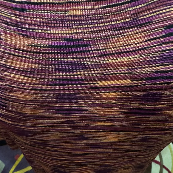 Kate Hill very slick Purple and Pink Drape Neck Blouse quarter sleeve size M - Picture 2 of 11